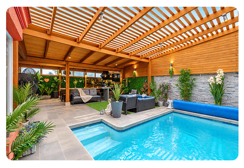 Casa con piscina