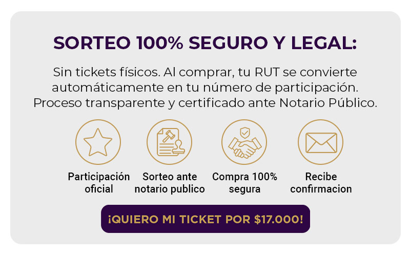 Sorteo 100% seguro y legal